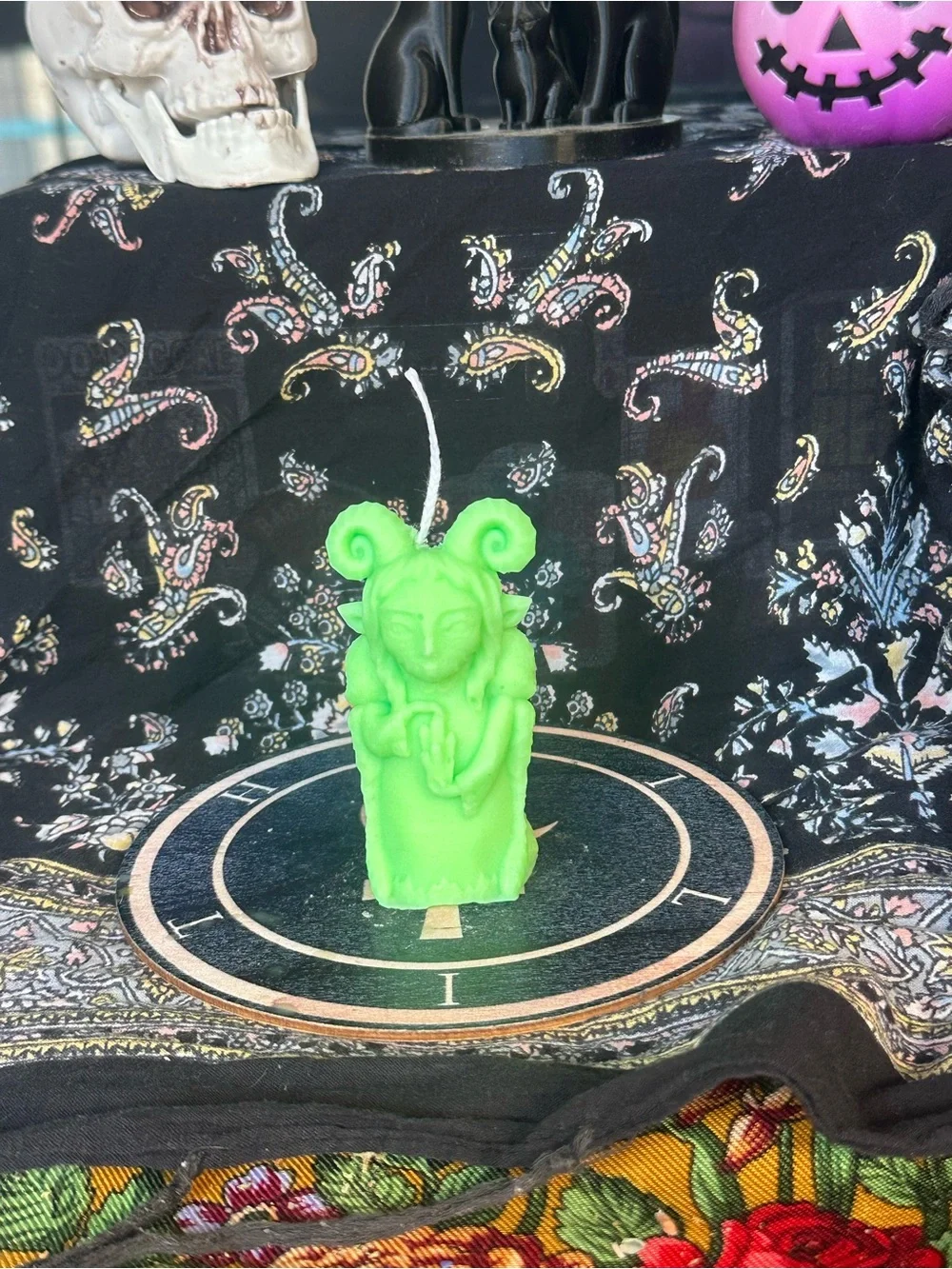 Green Forest Guardian Candle